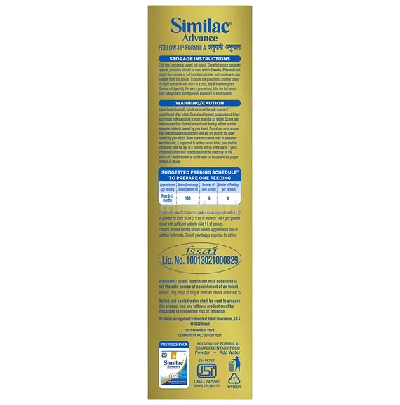 similac advance powder no.2 400 gm